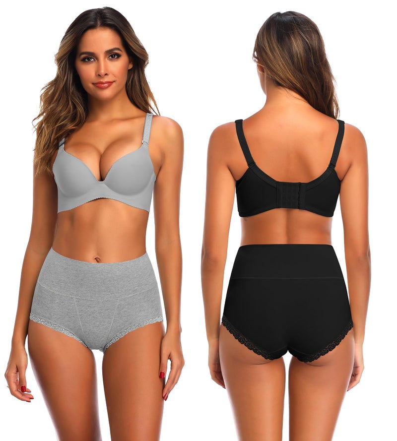 OPIBOO Cotton Postpartum Underwear Women Tummy Control Ladies Soft Comfortable Breathable Stretch Underpants Briefs Multipack xl - Image 2